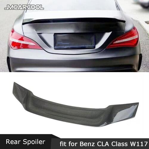 Carbon Fiber Rear Boot Lip Spoiler FRP Lip Wings for Mercedes ClA Class CLA45 W117 C117 CLA200 250 260 Sedan 2013-2019 R Style