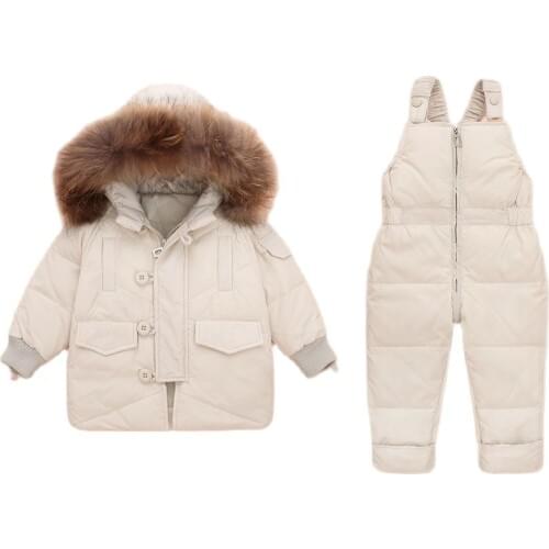 -20 Degree Russian Snowsuit Children Sets Baby Girls Boys Clothing Kids Warm Coat Winter Jacket for Girls Infant Parkas Toddler