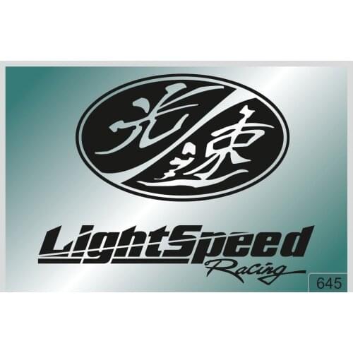 For Light Speed Racing -2 pcs. stickers HIGH QUALITY different colors 645