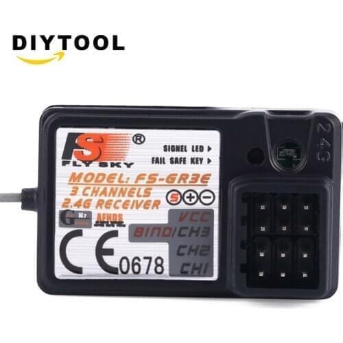 Flysky FS-GR3E 3 Channel 2.4G Receiver GT3B, GR3C for RC Car Truck Failsafe
