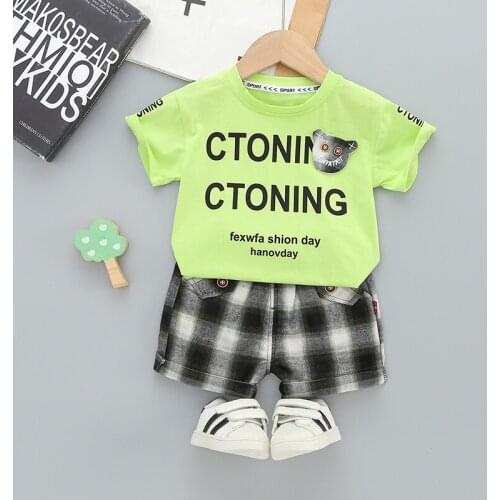 Baby Boy Clothing Set Cute 2021 Summer Cartoon Casual Children Boys Outwear T-Shirt+Shorts 2pc Suit Kids Outfit 1 2 3 4 Years