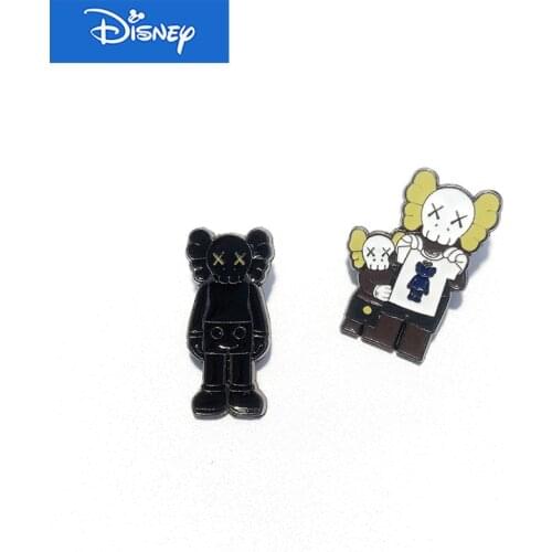 Disney Cute Sesame Street Badge Cookie Monster Metal Anime Cartoon Broochs Backpack Lapel pin Men Enamel Brooch Cosplay Gift