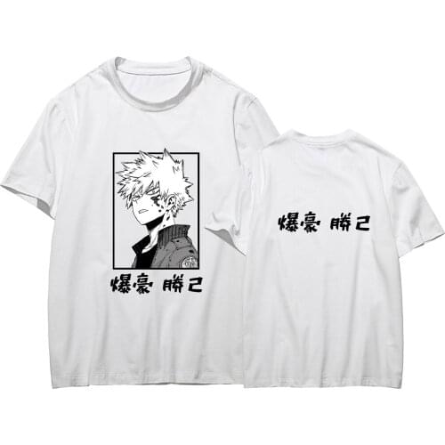 Summer Kawaii My Hero Academia Oversized Womens Men Anime 2021 New Top Blouses short-sleeves T-shirt hot sales