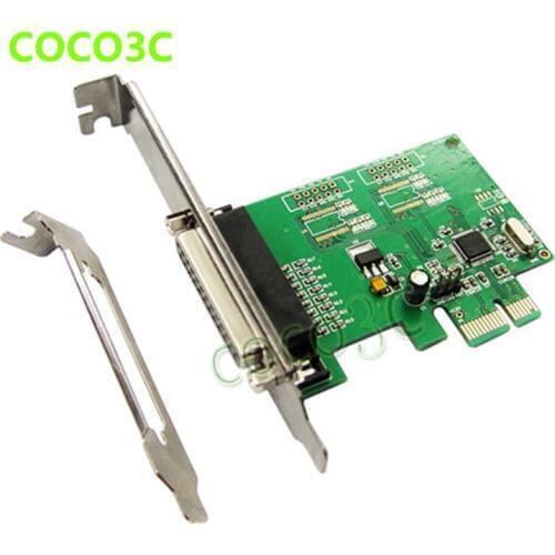 MosChip MCS9901 PCI-e 1 Parallel IEEE 1284 Controller card PCI express to DB25 printer LPT port Expension adapter