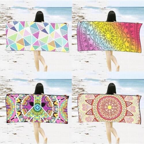 Practical Colored Geometric Petals Indian Tapestry Bohemian Mandala Wall Hanging Sandy Beach Throw Towel Rug Blanket Mattress
