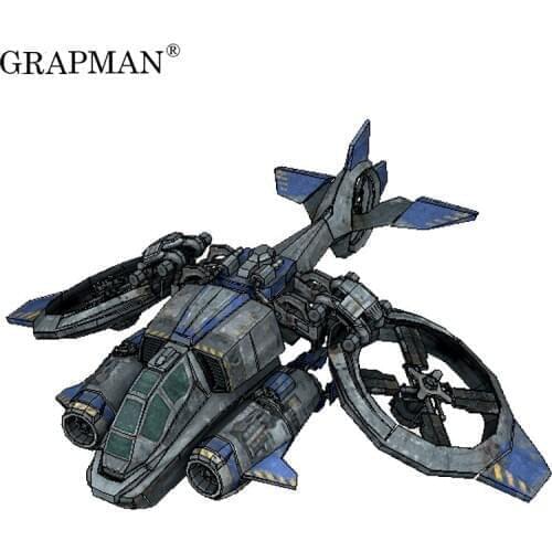 Terran Banshee Bomber 3D Paper Model DIY Puzzle Manual papercrafts Toy