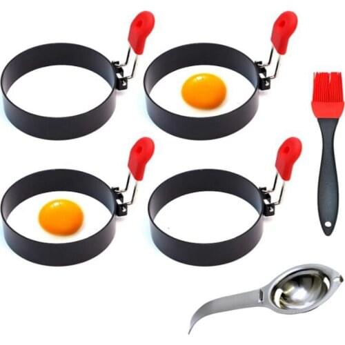 Nonstick Egg Rings for Frying or Shaping Eggs,for Cooking Breakfast Omelette Egg McMuffin Sandwiches Maker Pancake Mold