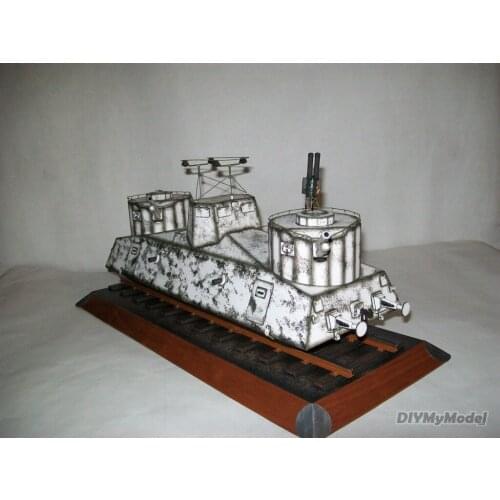 DIYMyModeI Soviet D-2 Armored Train DIY Handcraft Paper Model KIT Handmade Toy Puzzles Gift Movie props RU(Origin)