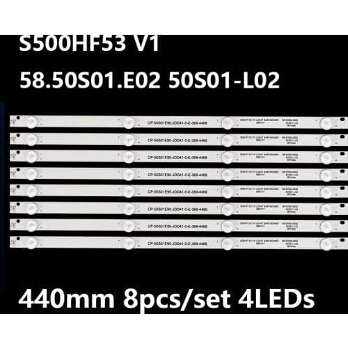 LED backlight strip for LED-50B760 S500HF53 V1 58.50S01.E02 50S01-L02