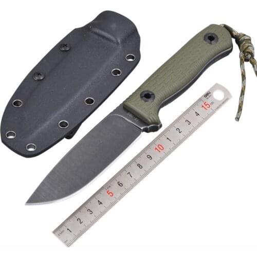 Fixed Blade Tactical Knife Sharp outdoor knife High hardness steel Hunting Knife Camping Survival Knife G10 handle