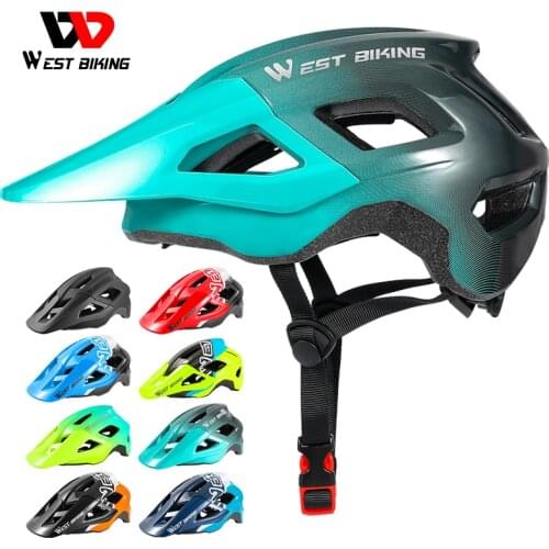 WEST BIKING Bike Helmet 56-62cm Breathable Ultralight MTB Integrally-molded Mountain MTB Cycling Helmet Safety Bicycle Helmet