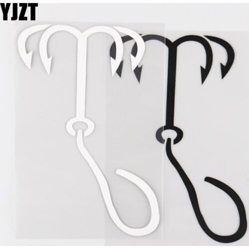 YJZT 16.2CM×16.0CM Ninja Weapon Climbing Hook Personalized Car Sticker Vinyl Creative Body Decoration Decal 1C-0102
