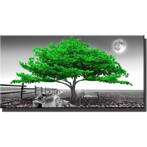 Green Tree Diamond embroidery Modern decor 5d Diy Diamond mosaic diamond painting full squareround drill,Hot gift, EE2056