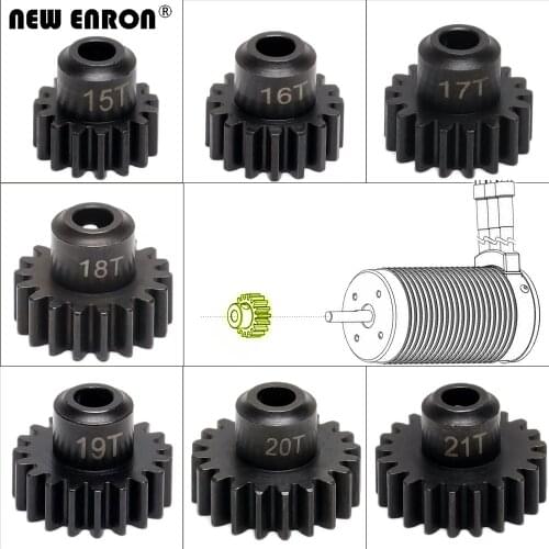 1/5 RC Car 15T 16T 17T 18T 19T 20T 21T Steel Pinion Gear 1Mod 5MM Shaft 6491X for RC Car Traxxas 1/5 XMaxx 6S 8S 1/10 E-Revo 2.0