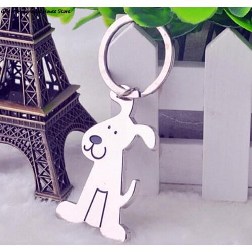 1Pcs Dog Shaped Metal Auto Key Chain Keyring Key Holder Key Buckle Pocket Tools Lover Gifts Personality Car Keychain