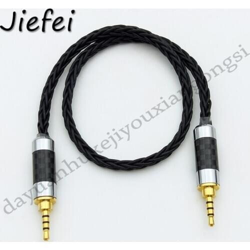 100Pcs 8-core copper wire 2.5mm 4 Pole stereo Male to 2.5mm 4 Pole stereo Male Audio Jack Headphone Earphone Plug DIY Cable