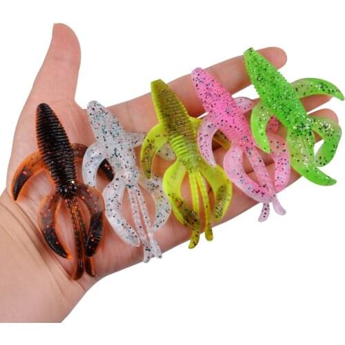 3Pcs 55mm/75mm Soft Fishing Lure Silicone Wobbler Bait For Trout Bass Pike Jig Baits Worm Lures Artificial Swimbait Tackle