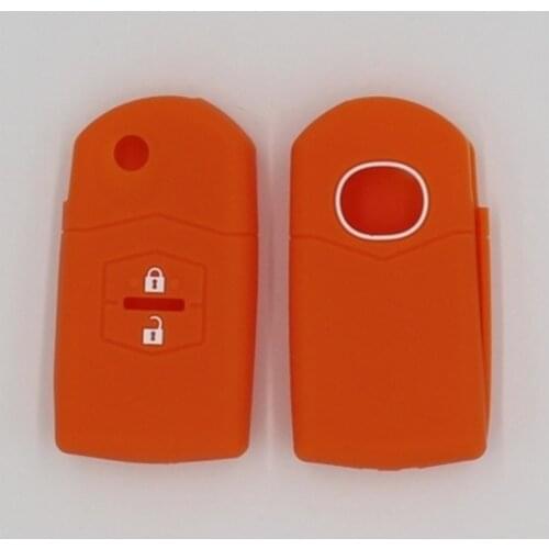 4PC Silicone car key cover case for Mazda 2 3 5 6 8 Atenza CX5 CX-7 CX-9 MX-5 RX smart remote 2 buttons remote key