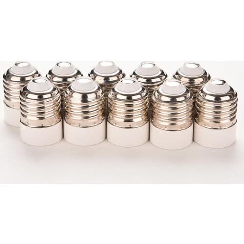 5Pcs/Lot New Fireproof Material E27 To E14 Lamp Holder Converter Socket Conversion Light Bulb Base Type Adapter