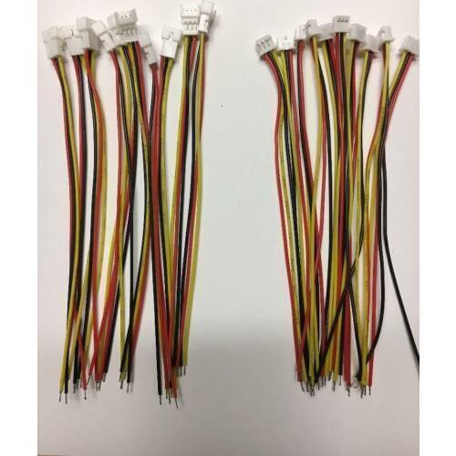 50 Pair Micro JST 1.25 3-Pin Male and Female Connector plug with Wires Cables