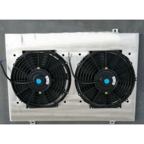 Aluminum Radiator +SHROUD+FAN For Holden V8 WB Statesman 1980-1984 80 81 82 83 84