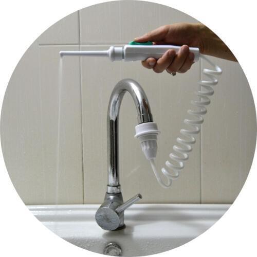 Automatic Water Flosser Faucet Oral Teeth Clean Dental Spa Jet Remove Debris Reduce Bacteria Tooth Interdental Cleaner Sale
