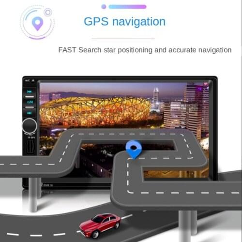 2021 NEW 7021G 2 Din Car GPS Navigation Auto Radio Stereo Bluetooth FM Car Multimedia MP5 Player 7'' Touch Screen GPS Navigator