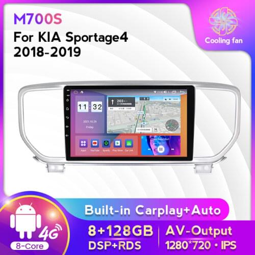 Radio-Player Android 10 4G LTE For KIA Sportage 4 2018-2019 Car DVD Multimedia Video Player Navigation GPS Suppotr DVR Carplay