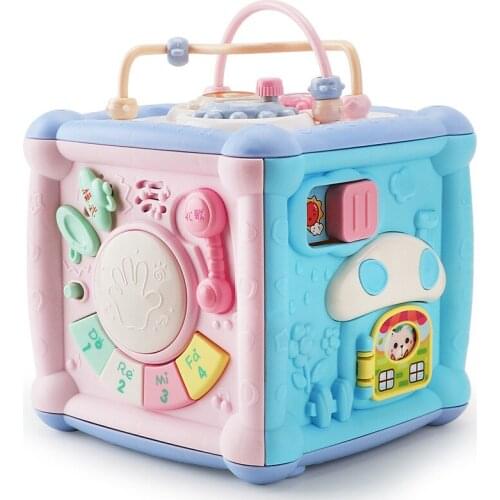 0-3 Years Old Baby Early Education Polyhedron Multifunctional Building Blocks Percussion Piano Music Drum Educational Toys