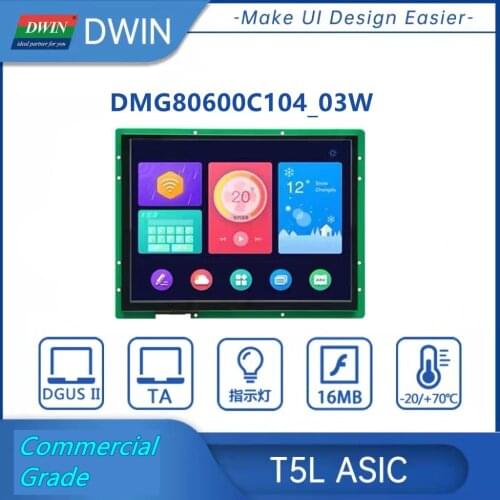 DWIN 2.8 inch Touch Screen Smart UART Serial TFT LCD Module 320*240 HMI LCD Display DMT32240C028_06W