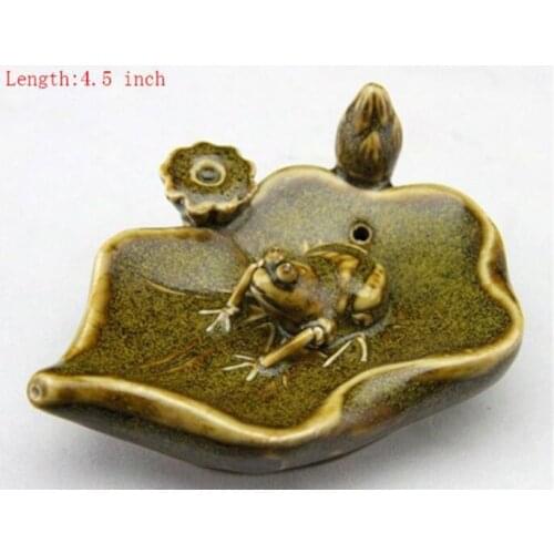 Qing dynasty Porcelain Replica product Antique Frog Drops water Incense burner