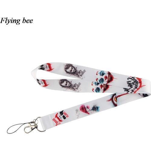 Flyingbee Cool Neck Strap Lanyards for Keys ID Card Gym Mobile Phone Straps Badge Holder DIY Hang Rope X0916