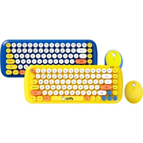 Fun 2.4G wireless keyboard, mouse and mouse pad three-piece suit for desktop computer laptop home office