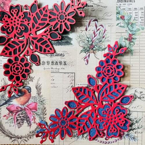 Lace flower layer laying corner decoration Metal Cutting Dies DIY Scrapbook Paper Cards Embossing Craft Die Cut handmade craf