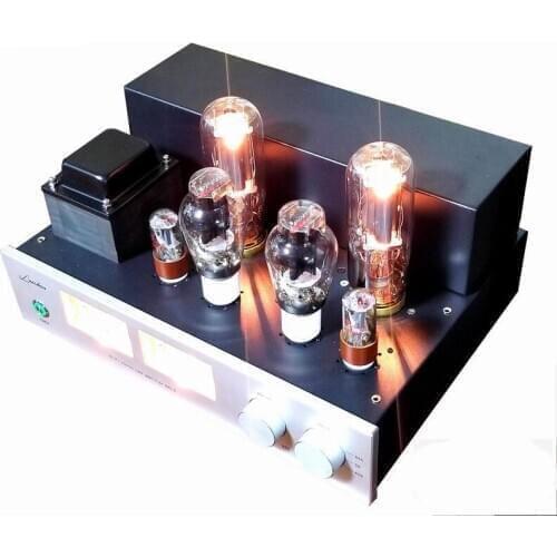 LaoChen 845 300B audiophile Tube Amplifier Single-Ended Class A Amp with VU meter OldChen