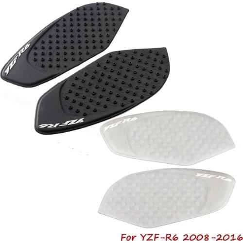 Motorcycle Gas Tank Side Grip Traction Knee Protector Sticker Anti Slip Pad For Yamaha YZF-R6 YZFR6 YZF R6 2008-2016
