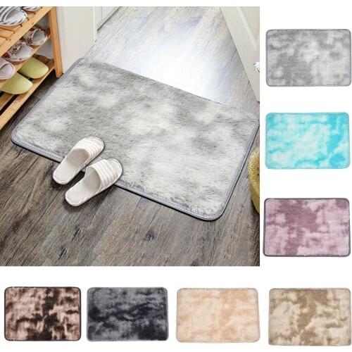 40X60cm Soft Carpet Slip-resistant Bathing Room Rug Floor Door Mat Plush Carpet Living Room Decoration Fluffy Rug Bedroom Carpet