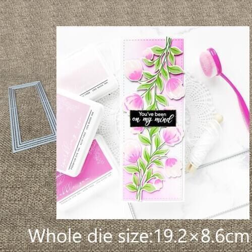 New Design Craft Metal stencil mold Cutting Dies rectangle frame decoration scrapbook die cuts Album Paper Card Craft Embossing