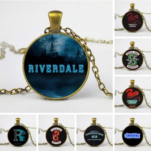 Riverdale Necklace Pattern Charm Choker Necklace Long Chain Necklace Pendant Accessories Gifts Fashion Jewelry for Women Men