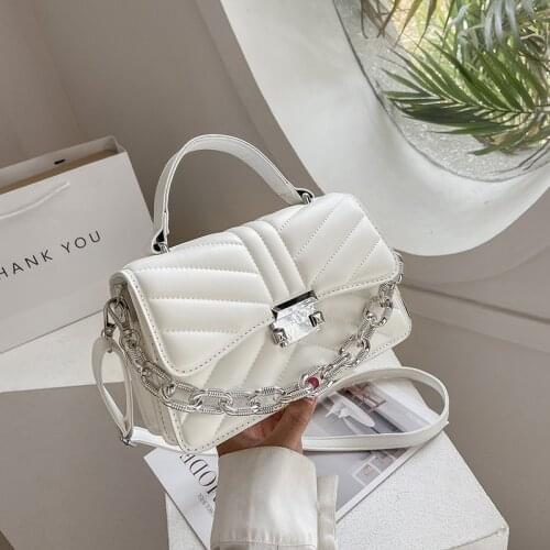 Casual Solid Color Leather Crossbody Shoulder Bags for Women 2021 Fashion Lady Small Square Bag High Quality Messenger Bag Sac