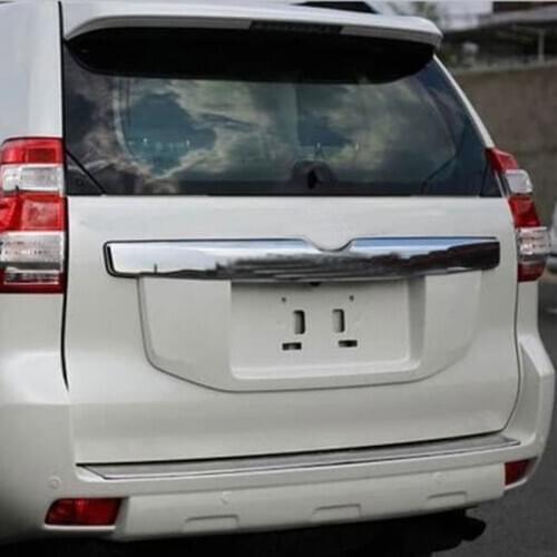 Uniron Exterior Accessories Rear Tailgate Trunk Lid Trim Cover ABS Chrome Decoration for TOYOTA Prado Land Cruiser FJ150 FJ 150