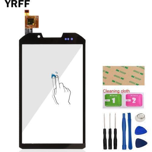YRFF 4.3'' Mobile Phone Touch Panel Front Glass For DNS SD01 SD 01 Touch Screen Digitizer Panel Glass Tools Adhesive