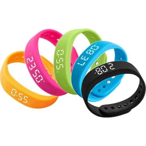 T5 Smart Bracelet Pedometer Activity Tracker Vibrating Alarm Clock Calories LED Display Multifunction Outdoor Sport Wristband