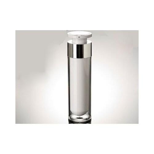 Hot 50ml lock head acrylic airless vacuum pump lotion bottle used for serum/lotion/emulsion/foundation Cosmetic Container