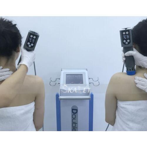 Vertical Double Channel Shockwave ED Therapy Extracorporeal Double Channel Shockwave Machine ESWT Shock Wave Beauty Machine