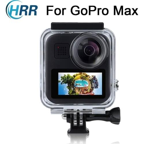 HRR 45M Waterproof Housing Case for Gopro Max Action Camera Underwater Diving Protective Shell with Bracket Accessories