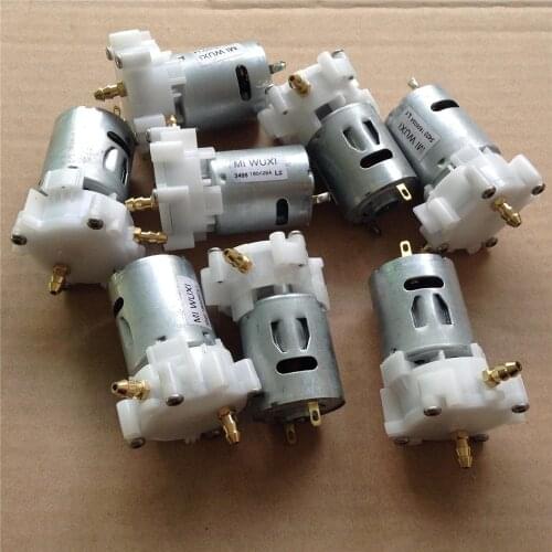 Micro 360 Water Pump Plastic Gear Mini Oil Pump with Copper Nozzle for RC Boat Hydraulic Model DIY Parts