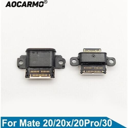 Aocarmo USB Charger Charging Port Dock Connector Replacement Part For Huawei Mate 20 / 20 Pro / 20x / 30