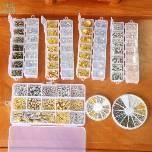 Gold&White K Color About 300 Iron Torus Hybrid Models Making Bracelet Necklace Earring Jewelry Findings Accessories Manual DIY
