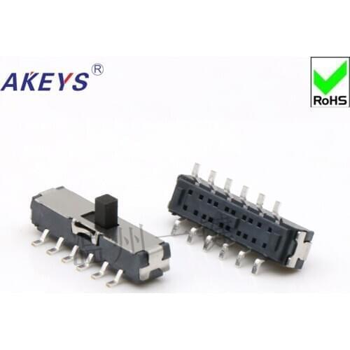 10PCS MST-42D01 MINI -G2 slide switch 4P2T SMD SMT 12 pin 2 position mini toggle switches micro slide switches